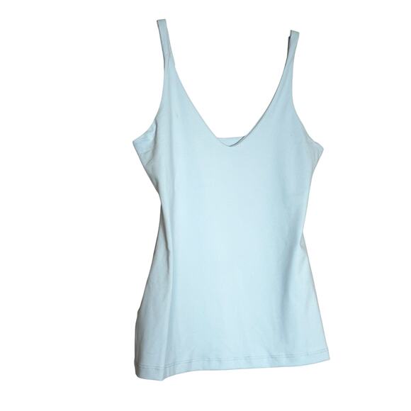Susana Monaco Blue Hydrangea V-Neck Stretch Tank Top NWT Women’s Size Small - Picture 2 of 8